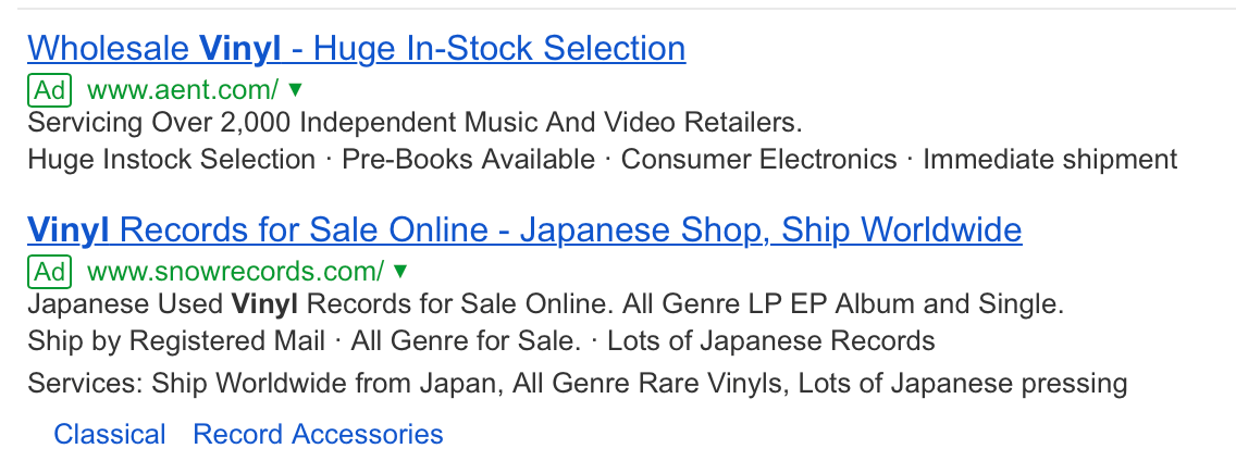 google custom search results with ads